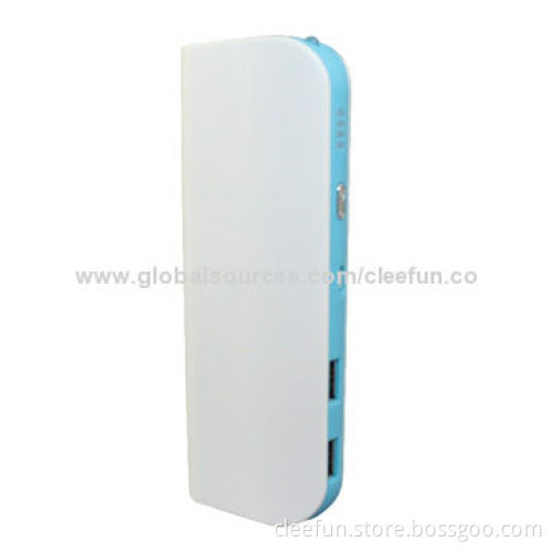 Small size high capacity power bank, dual output, with LED torch, press buttonNew